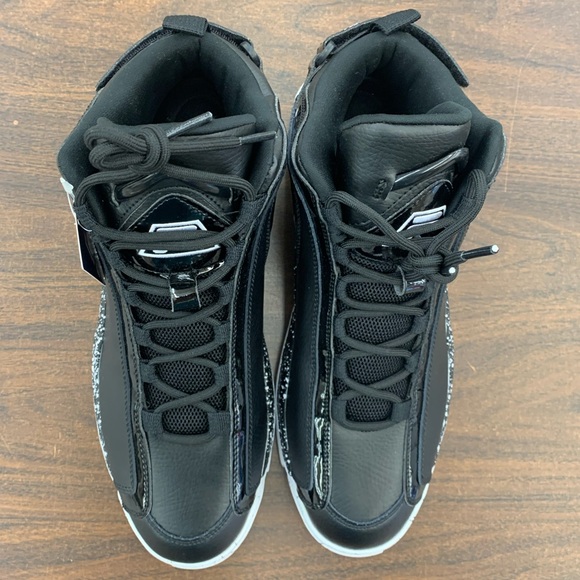 FILA Grant Hill 2 Oreo Black Grey White Basketball Shoes - Picture 4 of 8